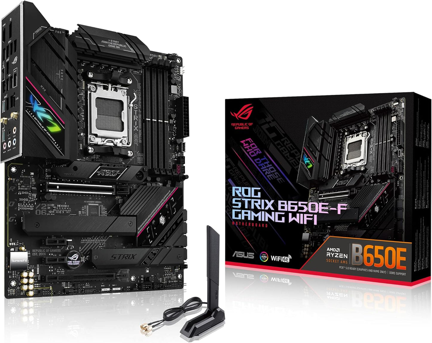 Asus ROG STRIX B650E-F GAMING WIFI AMD RYZEN WIFI6E DDR5 PCIE 5.0 READY,ATX-0MB1BQ0-M0EAY0