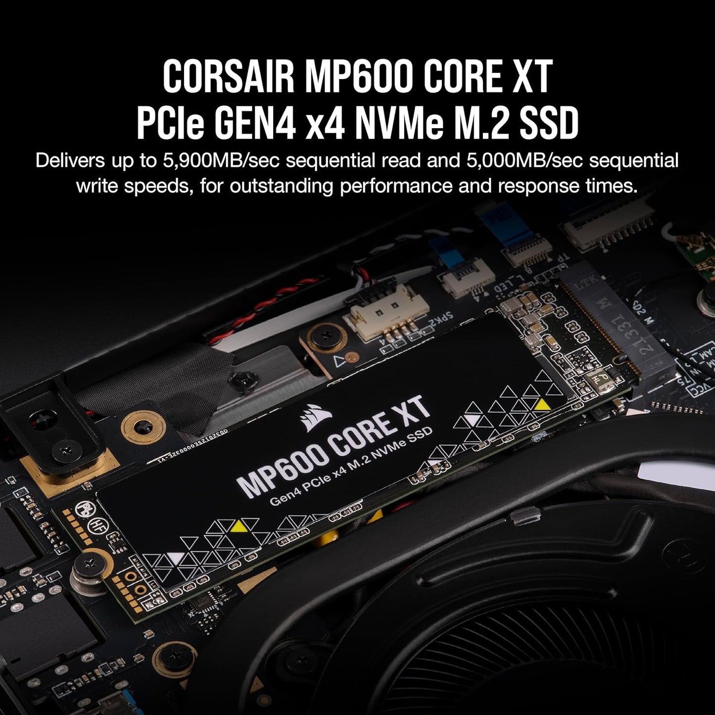 CORSAIR 1TB NVME MP600 CORE XT NVME GEN4 PCIE*4 M.2 SSD UP TO 5900 SSD HARDDRIVE,CSSD-F1000GBMP600CXTR2