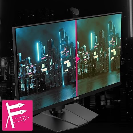 MSI MPG274URF QD 27-inch 3840 x 2160 (UHD) Computer Monitor, 160Hz, Adaptive-Synch, HDMI, DisplayPort, VESA Mountable, Tilt, Height Adjustable, Speaker, 0.5ms, Black