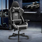 OneGame Gaming Chair Ergonomic, Racing Style PU Leather Game Chair, Adjustable Backrest Swivel Ergonomic Gamer Chair with Lumbar Support, Black&gray