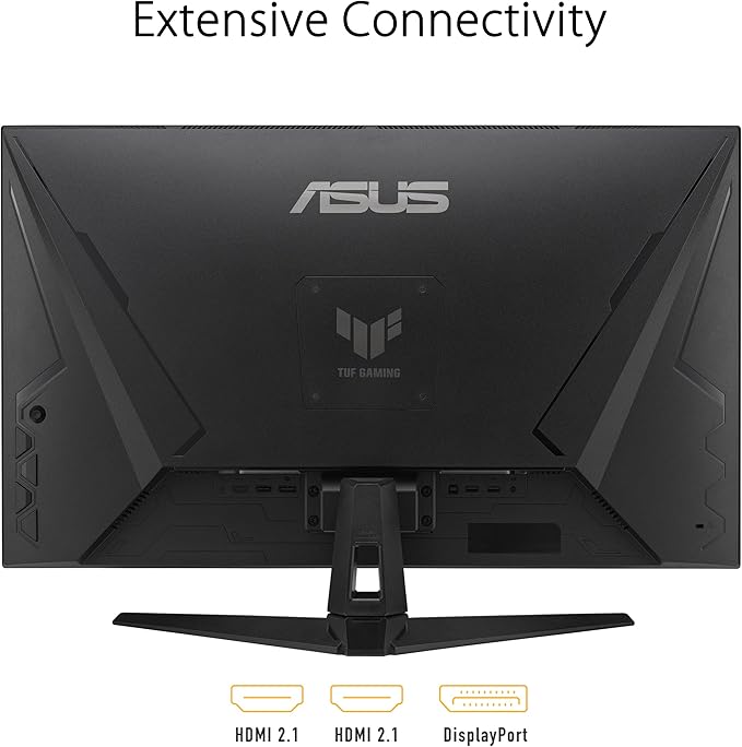 ASUS TUF VG32UQA1A Gaming 32'' 4K UHD HDR DSC VA Gaming Monitor, 160Hz Refresh Rate & 1ms (MPRT), ELMB Sync, Freesync Premium, Speakers, 120% sRGB, DisplayHDR 400, DP/HDMI, Black | 90LM08L0-B01970