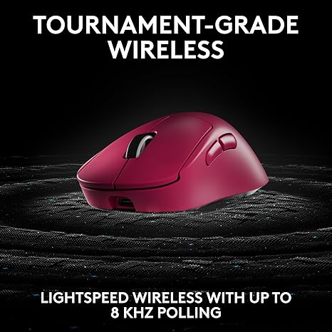 Logitech G PRO X Superlight 2 DEX Lightspeed Wireless Gaming Mouse, - Magenta