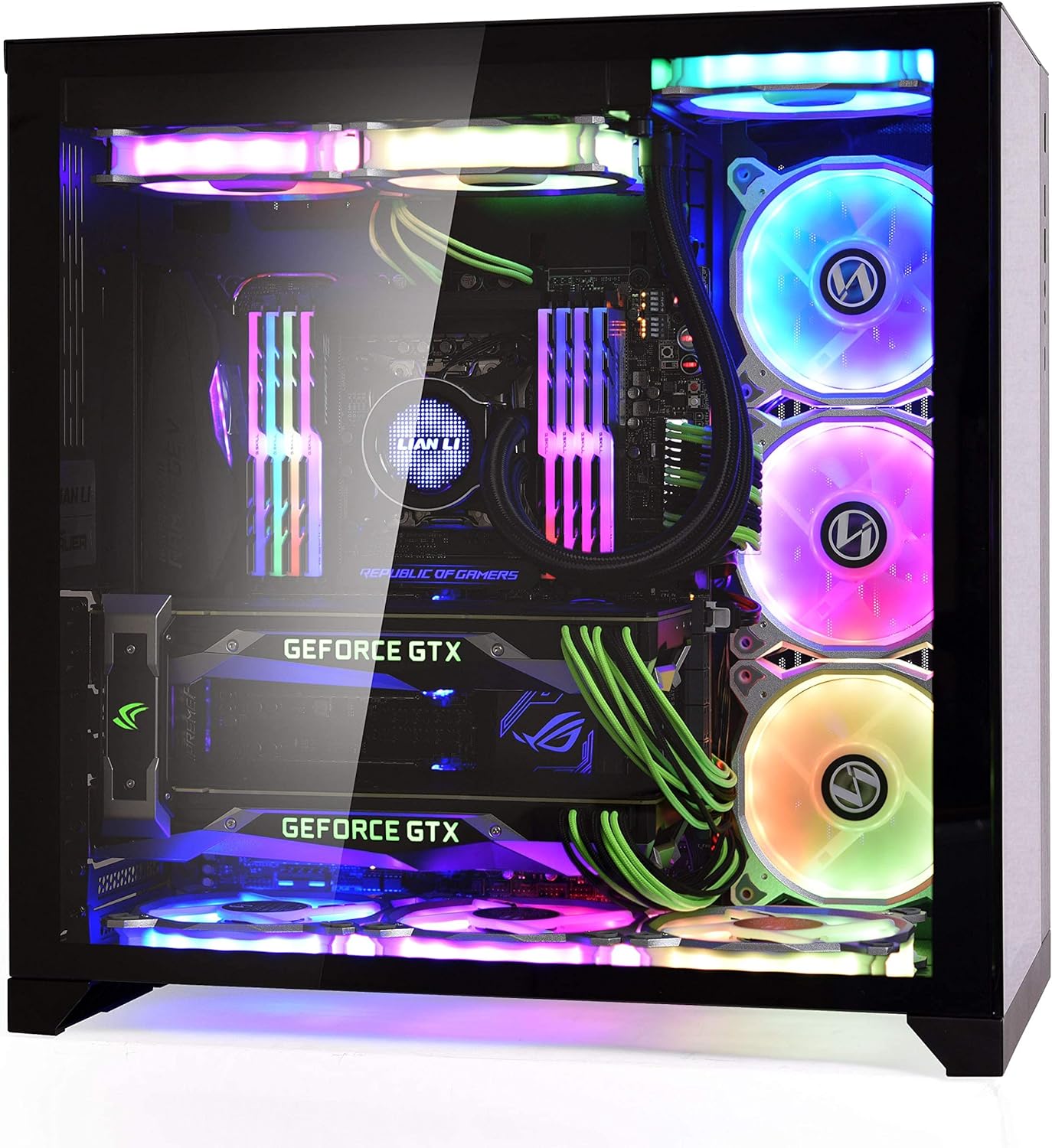 Lian Li Pc-O11Dw 011 Dynamic Tempered Glass Gaming Computer Case - White