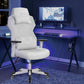 OneGame Video Gaming Chair, Breathable Swivel Chair Adjustable Backrest Ergonomic PC with Lumbar Support, White