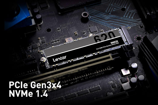 Lexar NM620 1TB SSD, M.2 2280 PCIe Gen3x4 NVMe 1.4 Internal SSD, Up to 3500MB/s Read, 3000MB/s Write, 3D NAND Flash Internal Solid State Drive for PC.
