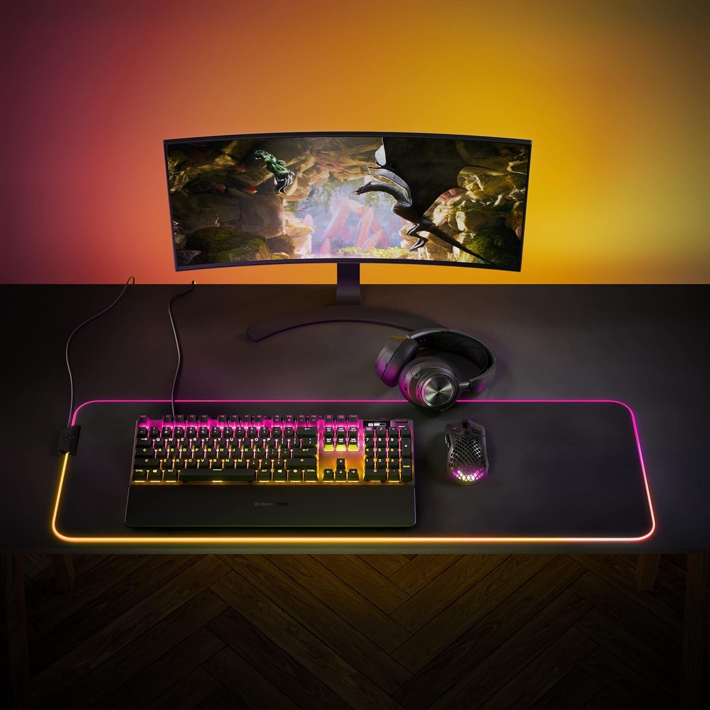 SteelSeries Apex Pro TKL 2023 Ed.- World's Fastest Mechanical Gaming Keyboard - Adjustable Actuation - Esports Tenkeyless - OLED Screen - RGB - PBT Keycaps - USB-C