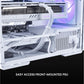LIAN LI LANCOOL 207 Compact ATX RGB Gaming Computer Case, Airflow Optimized Mesh Panels Tower Chassis w/ 2x140mm ARGB,2x120mm PWM Fans Pre-Installed, USB Type-C Port, Tempered Glass Side Panel (White)