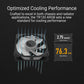 ASUS TUF Gaming TR120 ARGB Reverse Triple Pack Black Edition 120mm Fans (28mm Frame, Static Pressure at 2.75mm H2O, 76.3CFM Airflow, Dual Layer LED Matrix, Aura Sync