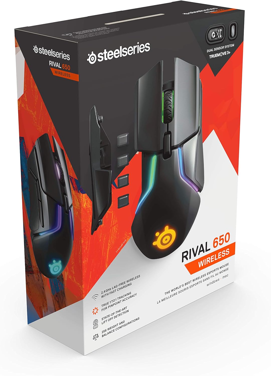 SteelSeries Rival 650 Quantum Wireless Gaming Mouse