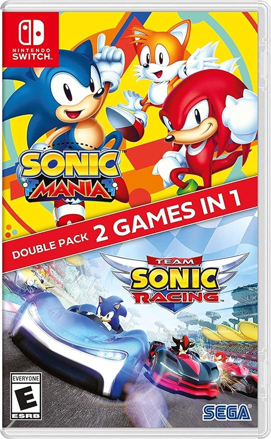 Sonic Mania + Team Sonic Racing Double Pack - Nintendo Switch (pre owned)