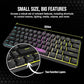 Corsair K65 RGB MINI 60% Mechanical Gaming Keyboard - Cherry MX Brown Mechanical Keyswitches - Customizable Per-Key RGB Backlighting - Detachable USB Type-C Cable - QWERTY NA Layout - Black