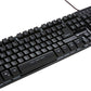 Meetion K9300 - Colorful Rainbow Backlit Gaming Keyboard - Black