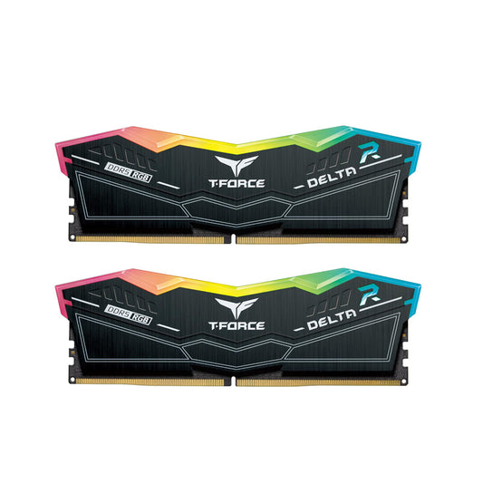 TEAMGROUP T-Force Delta RGB DDR5 Ram 32GB (2x16GB) 6200MHz PC5-49600 CL38 Desktop Memory Module Ram for 600 700 Series Chipset XMP 3.0 Ready Black - FF3D532G6200HC38ADC01-GC