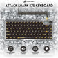 ATTACK SHARK K75 Transparent Mechanical Keyboard-Black