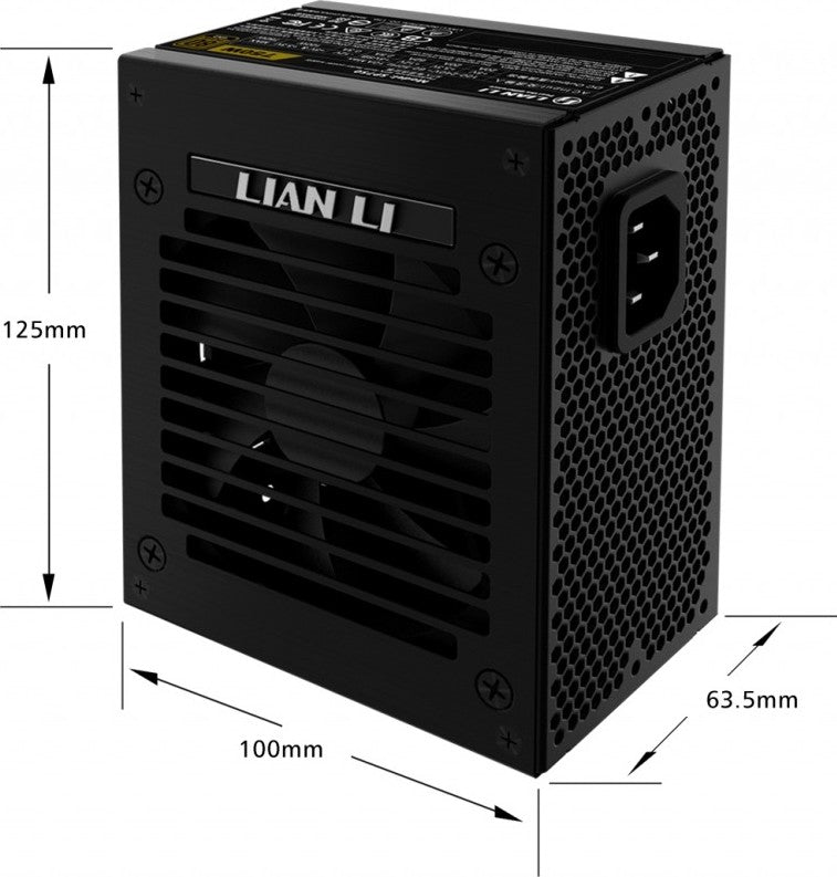 Lian Li SP750 750W 80 Plus Gold Certified Power Supply, Fully Modular, Active PFC, SFX Form Factor | G89.SP750B.00UK-GC