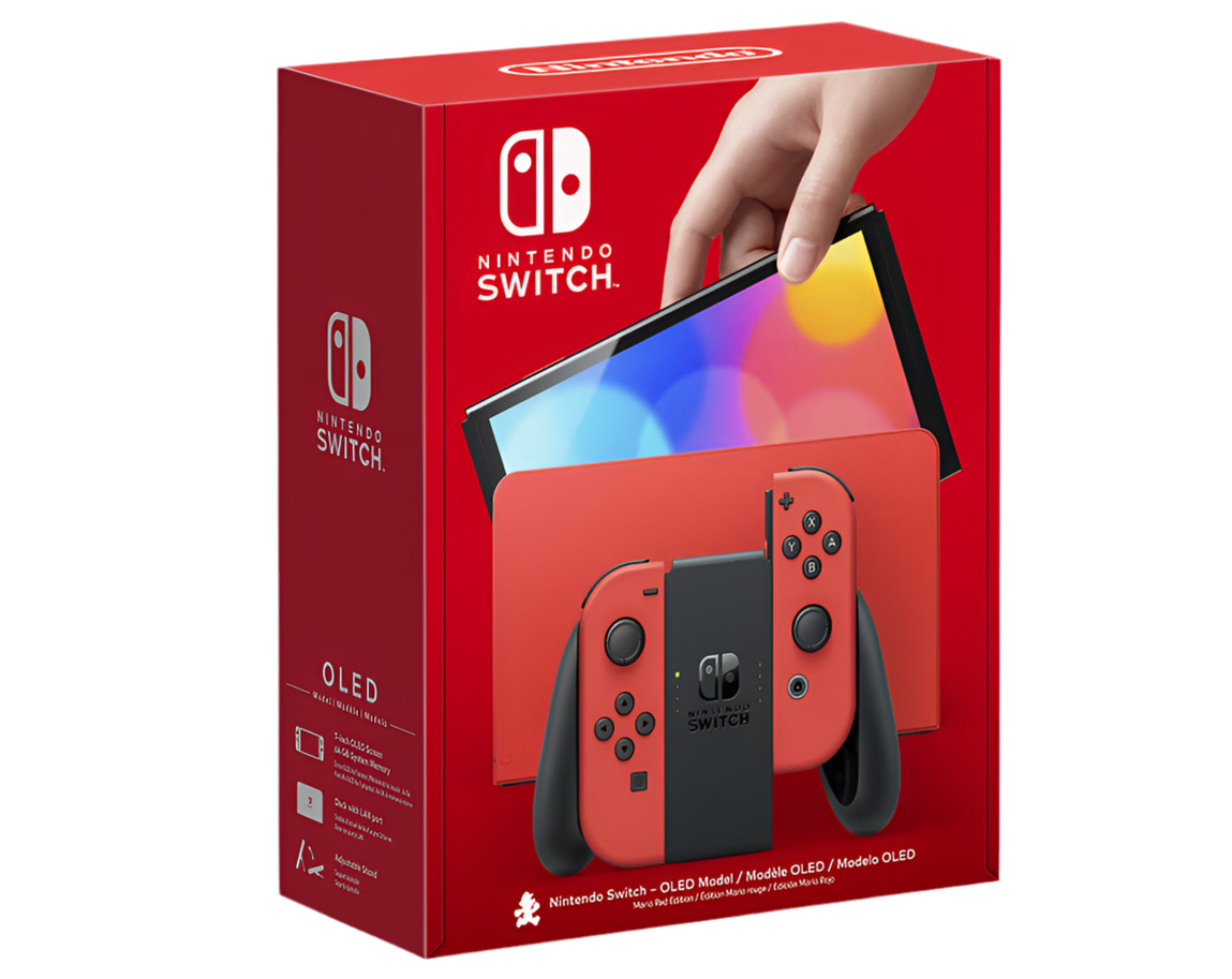 Nintendo Switch OLED Mario Red Edition Console