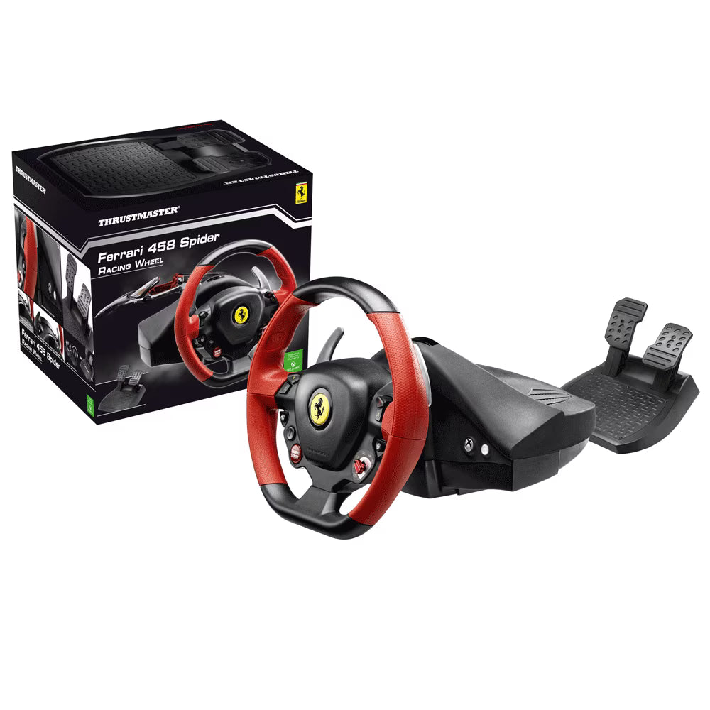 Thrustmaster Ferrari 458 Spider Racing Wheel, Red & Black Xbox&Pc