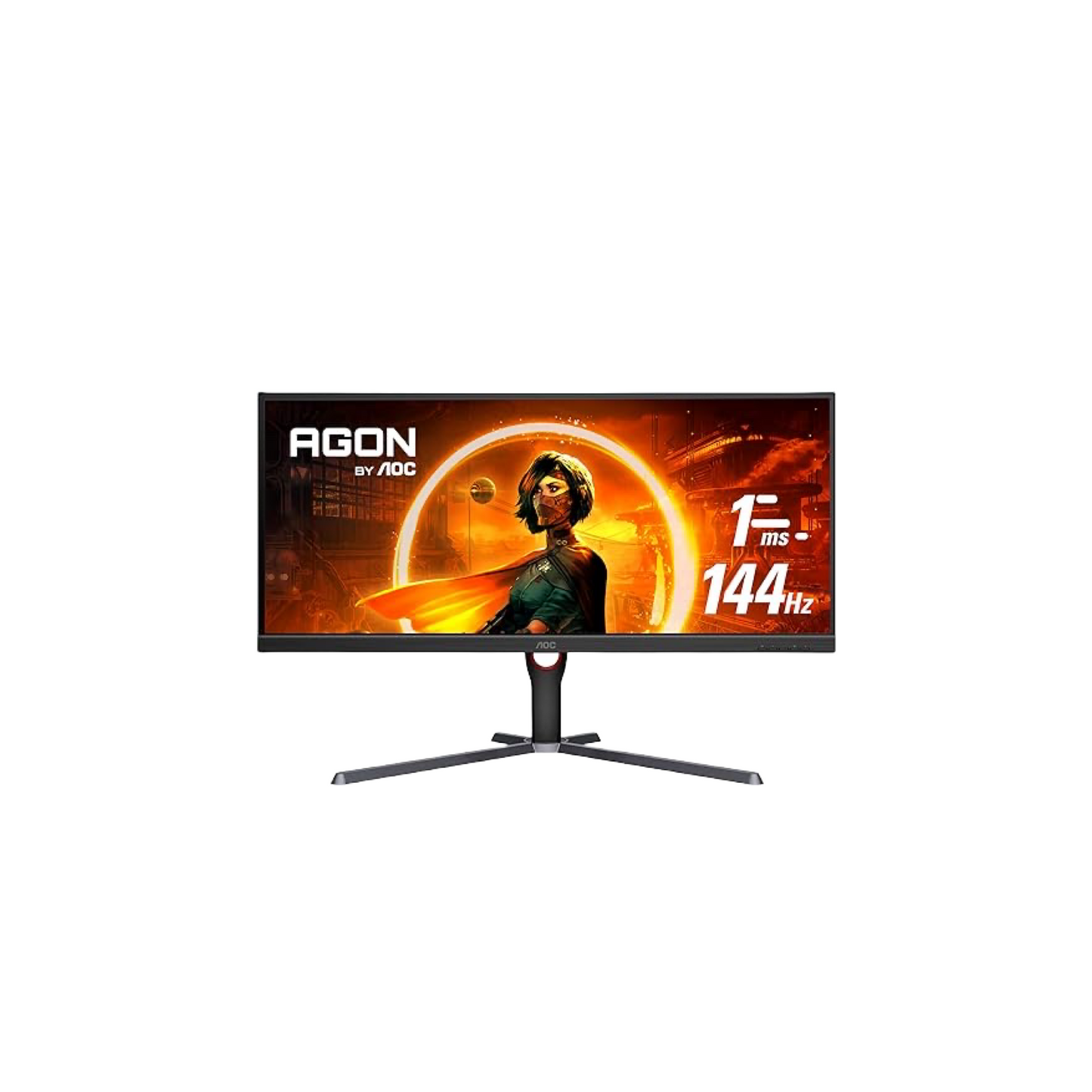 AOC U34G3XM 34" Frameless  Gaming Monitor, WQHD 3440 x1440, 144Hz 1ms, FreeSync Premium, 3-Year Zero-Bright-dot