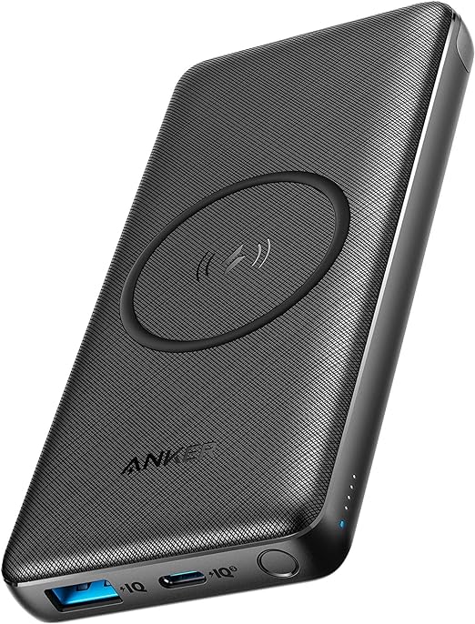 Anker Wireless Power Bank 10,000mAh PD, PowerCore III 10K Wireless Portable Charger with Qi-certified 10W Wireless Charging and 18W USB-C Quick Charge for iPhone 12, Pro, Pro Max, 11, Pro, iPad