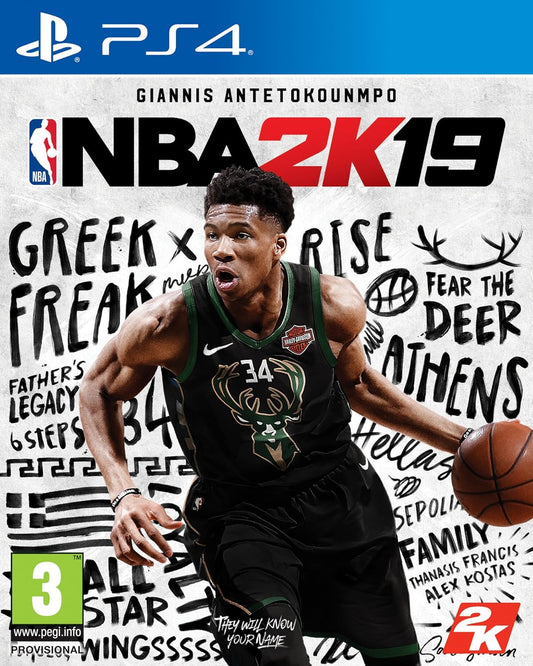 NBA 2k19 Video Game PS4(pre owned)