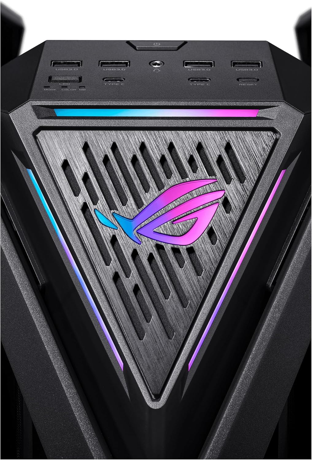 ASUS ROG Hyperion GR701 BTF Edition E-ATX Gaming Case - Supports Hidden Port Motherboards, 420mm Dual Radiator Support, 4x 140mm Fans, ARGB Fan Hub, 60W Fast Charge