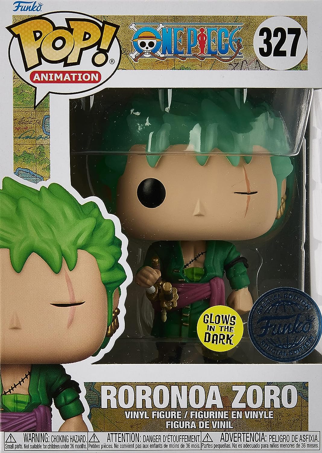 Pop! Animation: One Piece - Zoro (GW)(Exc), One Size