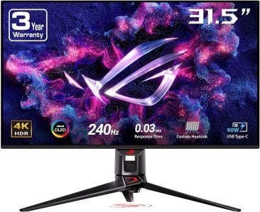 Asus ROG Swift PG32UCDM 32" 4K OLED 240Hz Gaming Monitor - 90LM09T0-B01370