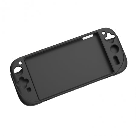 DOBE Compatible For Nintendo Switch 2 Game Console Flexible Silicone Case Full Body Protection Cover-Transparent-black