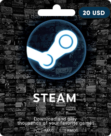 Steam Gift Card USD 20 - Instant Delivery
