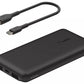 Belkin BOOST CHARGE 3-Port Power Bank 10K+ USB-A to USB-C Cable-Black