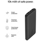 Belkin BOOST CHARGE 3-Port Power Bank 10K+ USB-A to USB-C Cable-Black