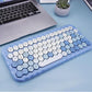 Mofii honey BT Wireless BT Keyboard Mixed Color 83 Key Mini Portable  Keyboard for Phone/Tablet/Laptop Blue