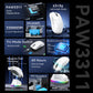 ATTACK SHARK X11 Lightweight Wireless Gaming Mouse with RGB Charging Dock,Tri-Mode-2.4G/USB-C Wired/BT,22K DPI,PAW3311 Optical Sensor,HUYU Switch, 5 programmable Buttons for PC,Mac-White