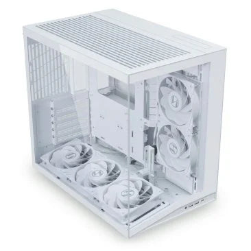 Lian Li O11D Mini V2 Flow Gaming Case White (with 5 pcs of non RGB fans) - G99.O11DMIV2FW.WH.00