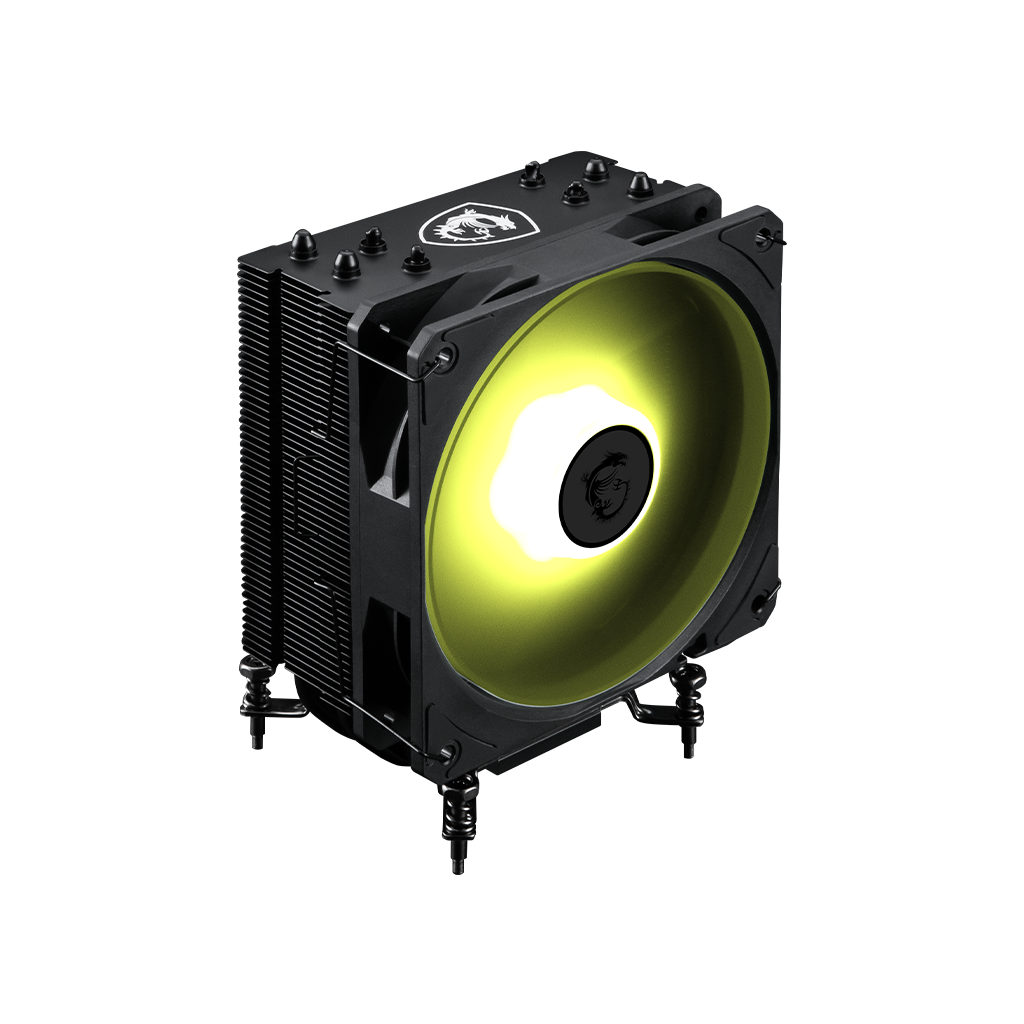 MSI MAG CoreFrozr AA13 Black CPU Air Cooler | 120mm ARGB PWM Fan | 4 Heat Pipes | Intel LGA 1700/1851 & AMD AM5/AM4