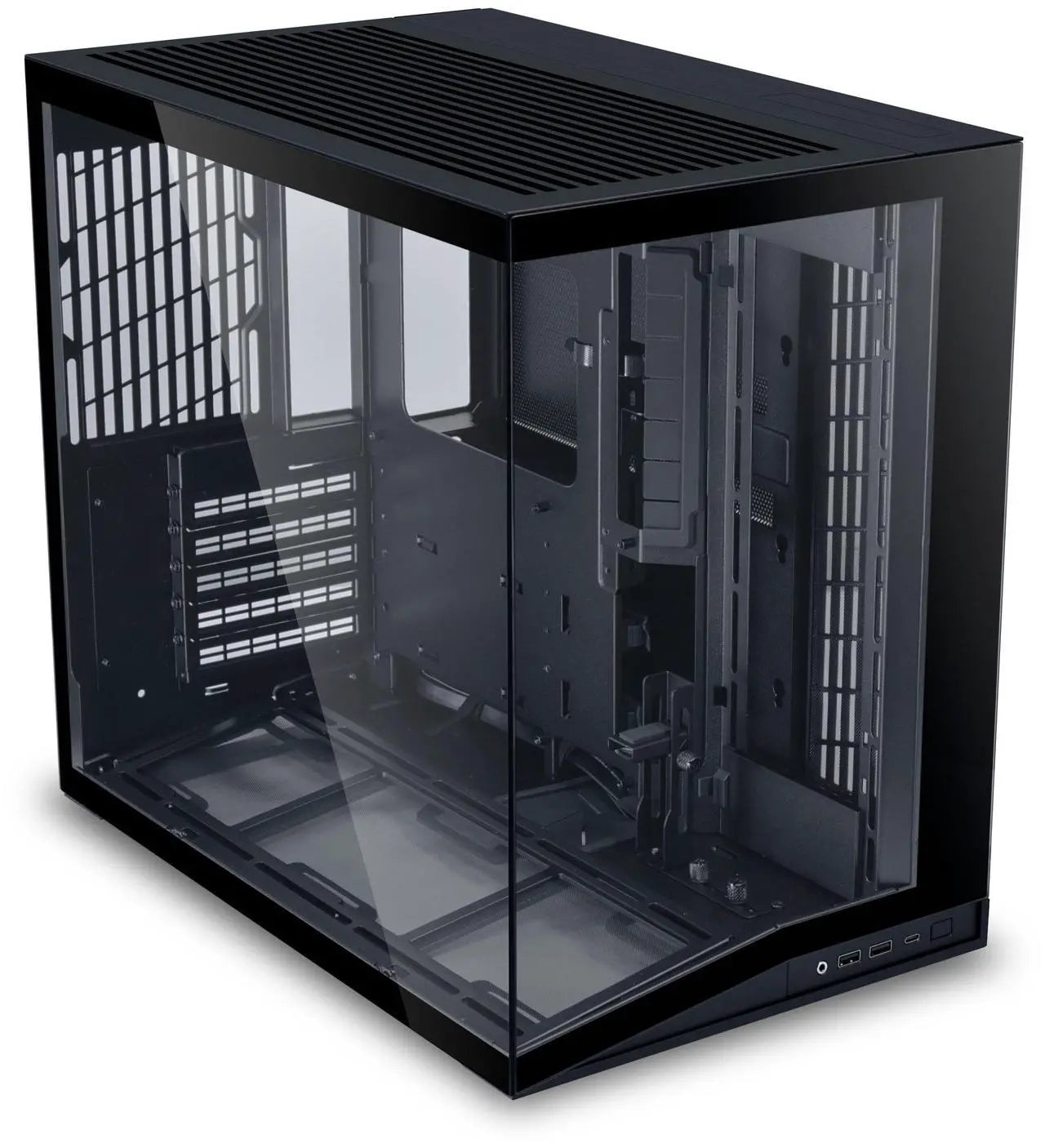 Lian Li O11D MINI V2 Compact ATX Mid-Tower Airflow Computer Case - Black - G99.O11DMIV2X.BLK.00
