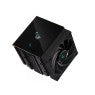 DEEPCOOL AK620 DIGITAL PERFORMANCE AIR COOLER, DUAL-TOWER LAYOUT, REAL-TIME CPU STATUS SCREEN, 6 COPPER HEAT PIPES, 260W HEAT DISSIPATION, TWIN 120MM FDB FANS, ALL BLACK DESIGN