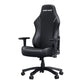 AndaSeat Luna series Premium Gaming Chair Black L size, PVC leather, Armrest: 2D, common seat tray, 100% steel framework M Size lumbar pillow, small headrest pillow, 60mm casters, black nylon base (AD18-44-B-PV)