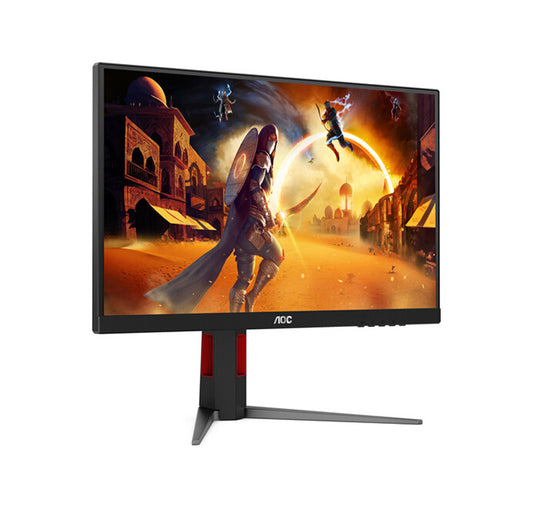 AOC 24G4 - 24 Inch IPS FullHD 180Hz, 1ms, HDR10 Gaming Monitor HDMI 2.0, DisplayPort Height Adjustable Stand, Black & Red - 24G4