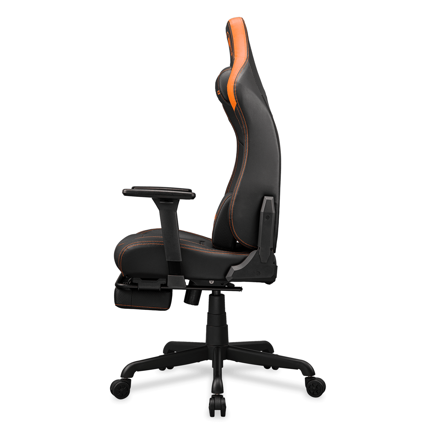 Cougar Armor EVO S Gaming Chair, Ergonomic Design, Premium PVC Leather, Adjustable Armrests, 160° Reclining Backrest, High-Density Foam, 5-Star Base,Orange.