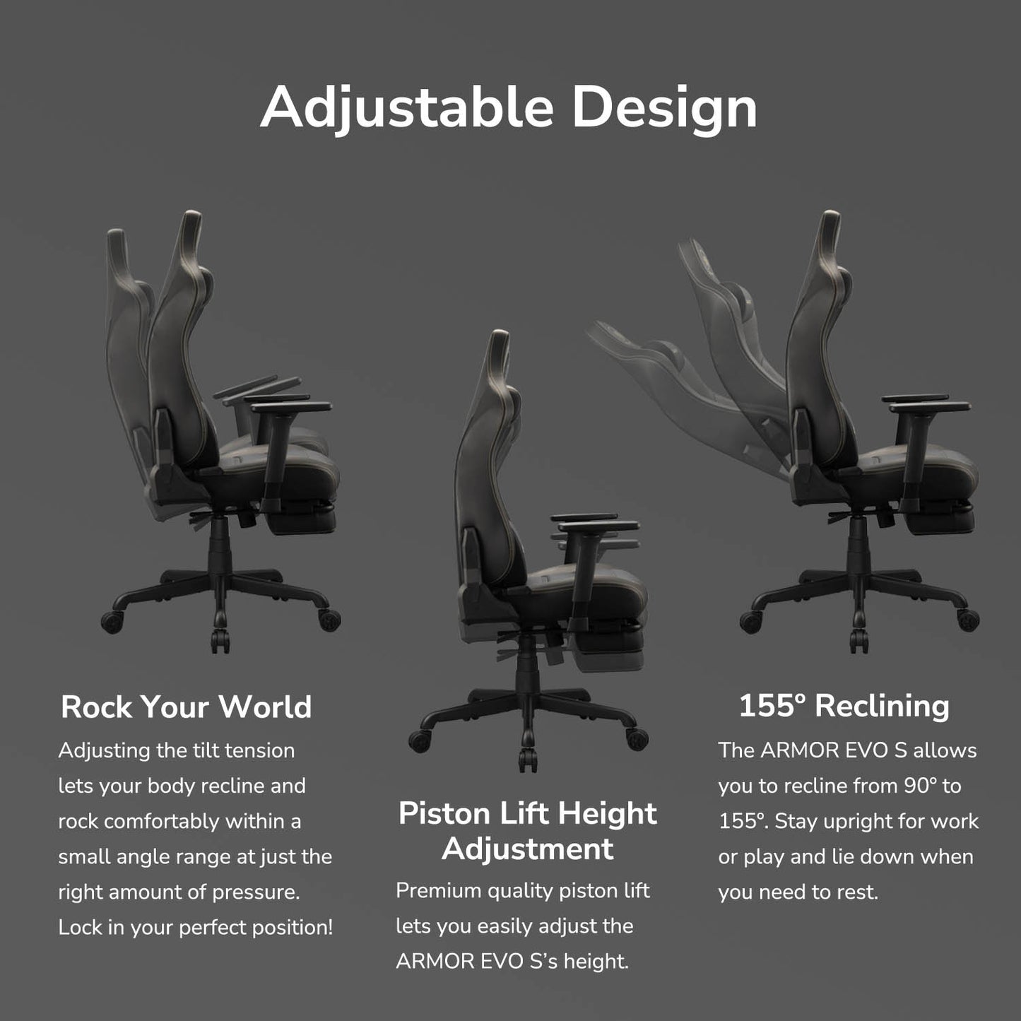 Cougar Armor EVO S Gaming Chair, Ergonomic Design, Premium PVC Leather, Adjustable Armrests, 160° Reclining Backrest, High-Density Foam, 5-Star Base,Orange.