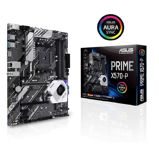 ASUS PRIME X570-P RYZEN 3 AM4 WITH PCIE GEN4, DUAL M.2 HDMI, SATA 6GB/S USB 3.2 GEN 2 ATX MOTHERBOARD