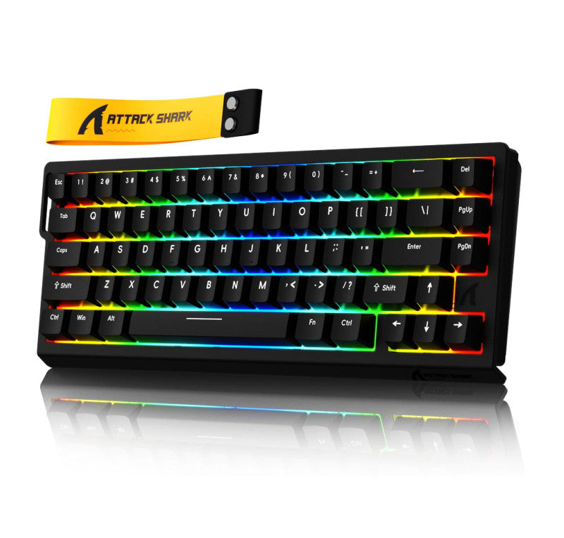 ATTACK SHARK X68 HE Rapid Trigger Keyboard Magnetic Switch-BLACK