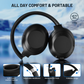 ATTACK SHARK G300 ANC Wireless Headphones, Active Noise Cancelling, Foldable Ultra-Light Design, 40mm Neodymium Drivers, & Dual-Mode Connectivity, Black