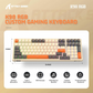 ATTACK SHARK K98 Wireless Mechanical Gaming Keyboard, 100-Key Hot-Swap, Tri-Mode Connectivity, Coiled USB-C Cable, Diamante-Yellow-Gray Edition