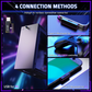 ATTACK SHARK L80 PRO Wireless Gaming Headset, 20ms Ultra-Low Latency, 203g Featherweight Design, Dual Mics, & Tri-Mode Connectivity, Black