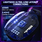 ATTACK SHARK L80 PRO Wireless Gaming Headset, 20ms Ultra-Low Latency, 203g Featherweight Design, Dual Mics, & Tri-Mode Connectivity, Black