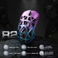 ATTACK SHARK R2 Magnesium Alloy Wireless Gaming Mouse, 45g Superlight, 8K Polling, (Not Include the Charging Dock), PAW3950 Flagship Sensor, & 42,000 DPI, Iridescent, Purple & Blue