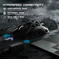 ATTACK SHARK R2 Magnesium Alloy Wireless Gaming Mouse, 45g Superlight, 8K Polling, (Not Include the Charging Dock), PAW3950 Flagship Sensor, & 42,000 DPI, Iridescent, Black