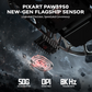 ATTACK SHARK R2 Magnesium Alloy Wireless Gaming Mouse, 45g Superlight, 8K Polling, (Not Include the Charging Dock), PAW3950 Flagship Sensor, & 42,000 DPI, Iridescent, Black